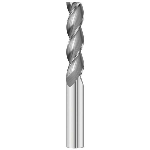 Fullerton Tool 3-Flute - 37.5° Helix - 3833 AlumaMill G3 HP End Mills, RH Spiral, Square, Extra-Long, 1/2 27952